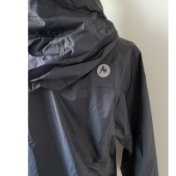 Marmot Women's Black Hooded Windbreaker Size Large - Picture 3 of 9